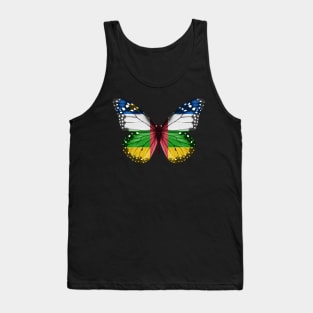 Central African Flag  Butterfly - Gift for Central African From Central African Republic Tank Top